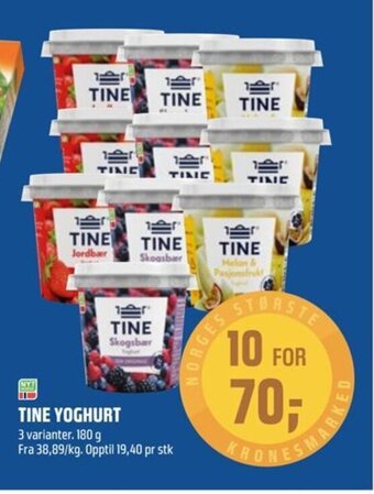 Coop Obs TINE YOGHURT tilbud