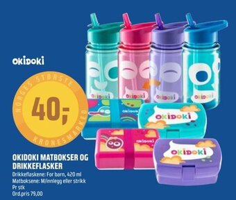 Coop Obs OKIDOKI MATBOKSER OG DRIKKEFLASKER tilbud