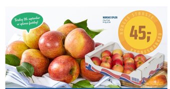 Coop Obs NORSKE EPLER tilbud