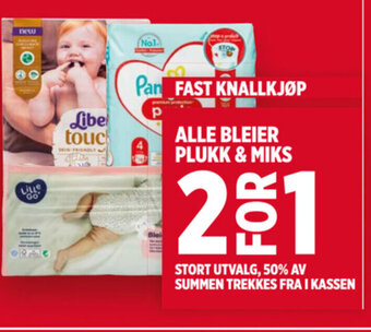 Meny ALLE BLEIER PLUKK & MIKS tilbud