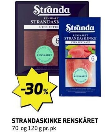Bunnpris STRANDASKINKE RENSKÅRET tilbud