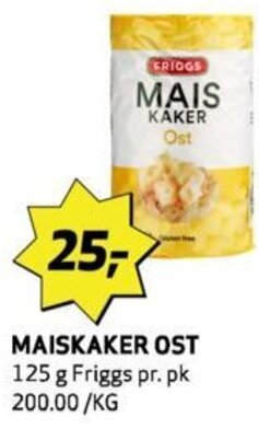 Bunnpris MAISKAKER OST tilbud