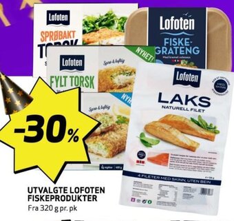 Bunnpris UTVALGTE LOFOTEN FISKEPRODUKTER tilbud