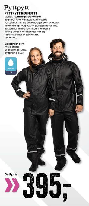 Sport Outlet Pyttpytt regnsett tilbud