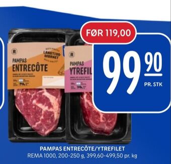 Rema 1000 Rema 1000 entrecôte tilbud