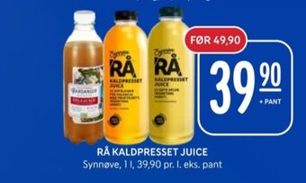 Rema 1000 Rå juice tilbud