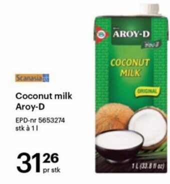 Storcash Coconut milk Aroy-D tilbud