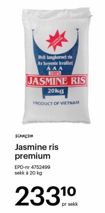 Storcash Jasmine ris premium tilbud