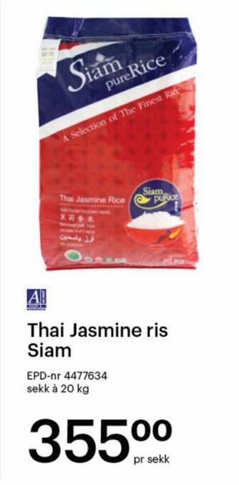 Storcash Thai Jasmine ris Siam tilbud