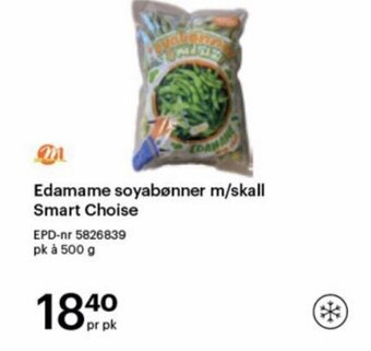 Storcash Edamame soyabønner m/skall Smart Choise tilbud