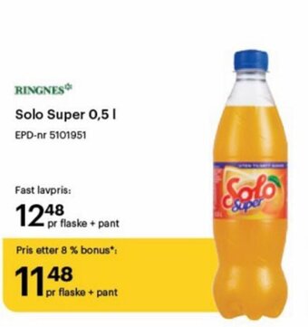 Storcash Solo Super 0,5 L tilbud