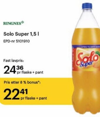 Storcash Solo Super 1,5 L tilbud