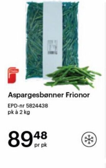 Storcash Aspargesbønner Frionor tilbud