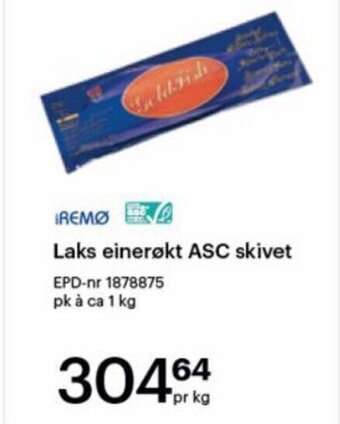 Storcash Laks einerøkt ASC skivet tilbud