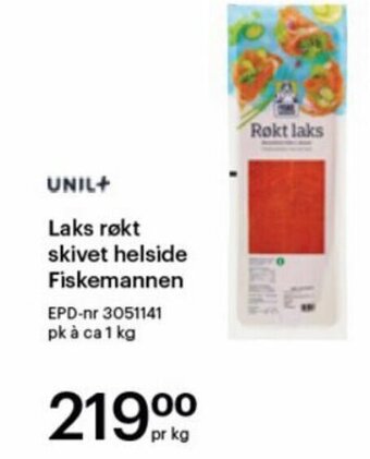 Storcash Laks røkt skivet helside Fiskemannen tilbud