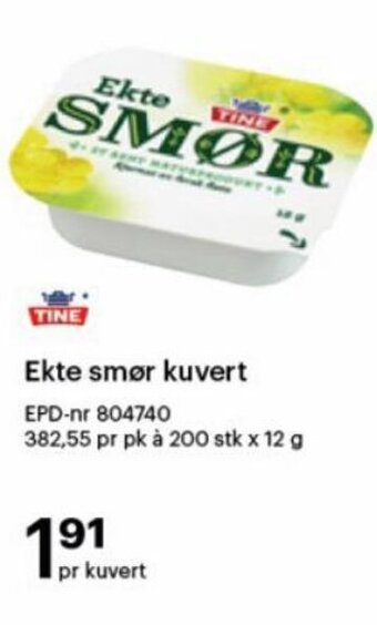 Storcash Ekte smør kuvert tilbud