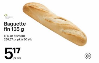 Storcash Baguette fin 135 g tilbud