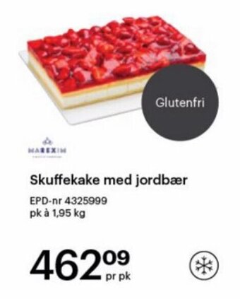 Storcash Skuffekake med jordbær tilbud