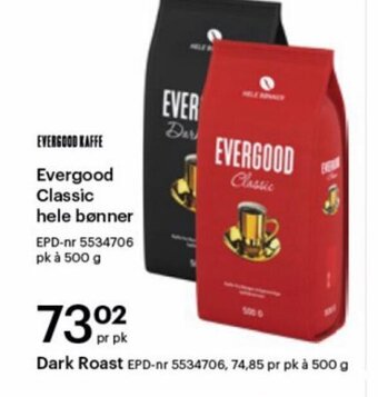 Storcash Evergood Classic hele bønner tilbud