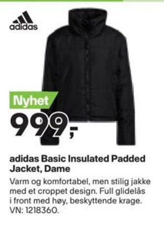 XXL Sport Adidas Basic Insulated Padded Jacket, Dame tilbud