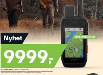 XXL Sport Garmin Alpha 300i, hundepeiler med inReach tilbud
