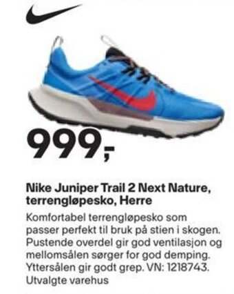 XXL Sport Nike Juniper Trail 2 Next Nature, terrengløpesko, Herre tilbud