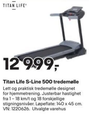 Titan Life S-Line 500 tredemølle