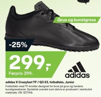 XXL Sport Adidas X Crazyfast TF/ Q3 23, fotballsko, Junior tilbud