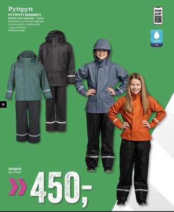 Sport Outlet PYTTPYTT REGNSETT tilbud