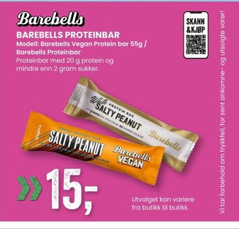 Sport Outlet BAREBELLS PROTEINBAR tilbud