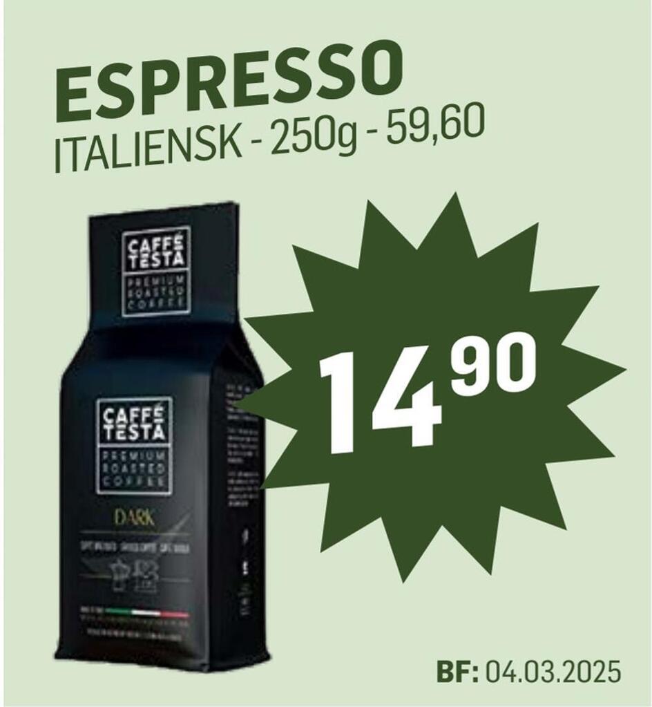 Holdbart Espresso tilbud