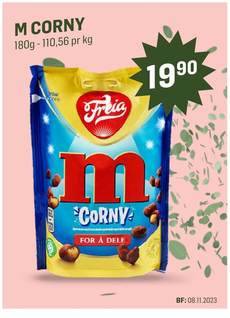 Holdbart M corny tilbud