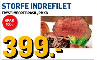 Price Lagerbutikk STORFE INDREFILET tilbud