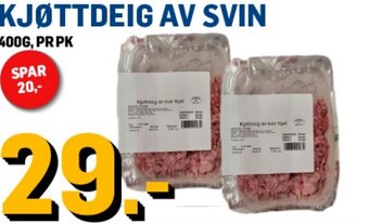 Price Lagerbutikk KJØTTDEIG AV SVIN tilbud