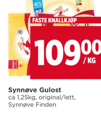 Meny Synnøve Gulost tilbud
