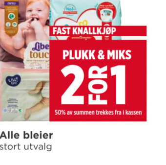 Meny Alle bleier tilbud