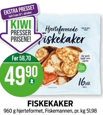 Kiwi FISKEKAKER tilbud