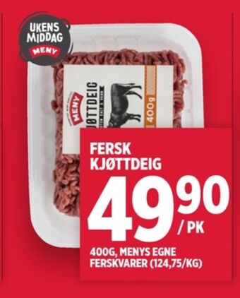 Meny Meny kjøttdeig tilbud