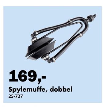 Biltema Spylemuffe, dobbel tilbud