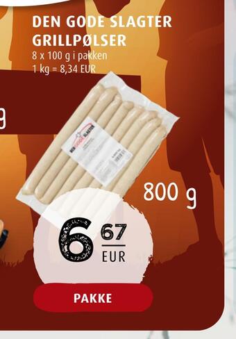 Scandinavian Park Den gode slagter grillpølser tilbud