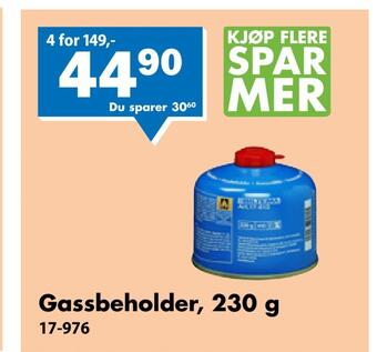 Gassbeholder, 230 g