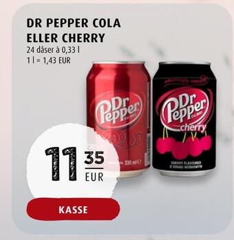 Scandinavian Park Dr pepper cola eller cherry tilbud