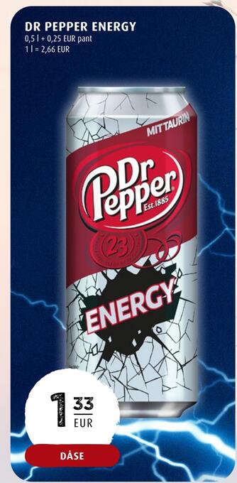 Scandinavian Park Dr pepper energy tilbud