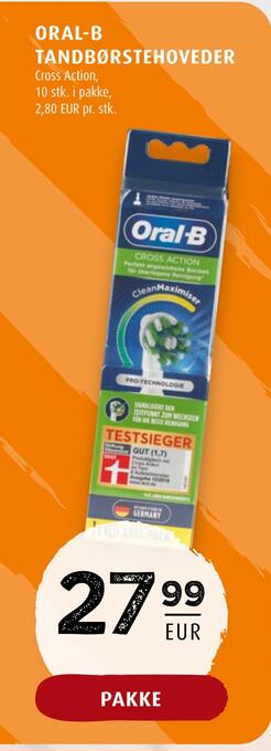 Scandinavian Park Oral-b tandbørstehoveder tilbud