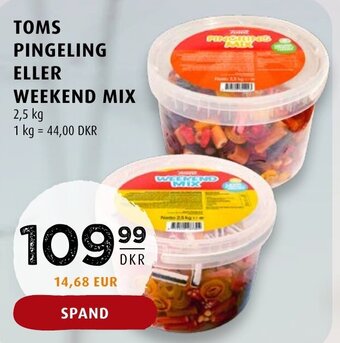 Scandinavian Park TOMS PINGELING ELLER WEEKEND MIX tilbud