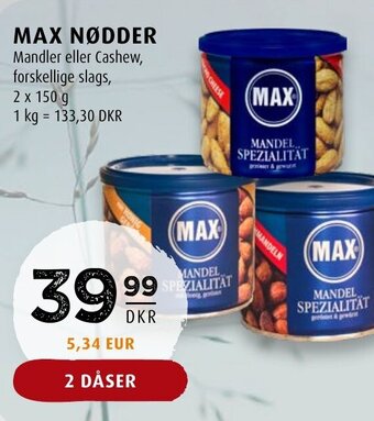 Scandinavian Park MAX NØDDER tilbud