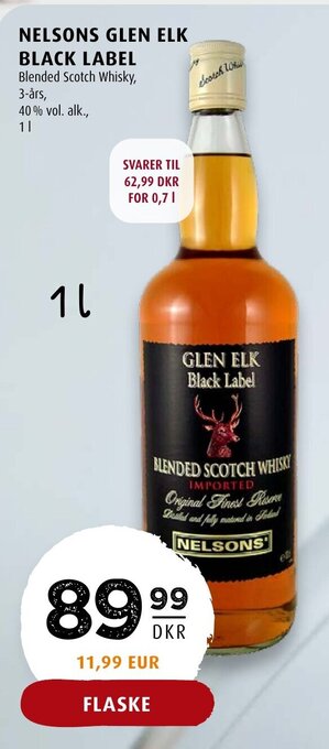 Scandinavian Park NELSONS GLEN ELK BLACK LABEL tilbud