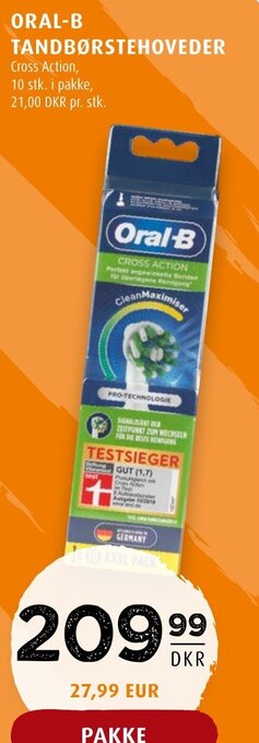 Scandinavian Park ORAL-B TANDBØRSTEHOVEDER tilbud