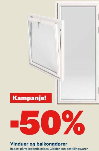 Vinduer og balkongdører