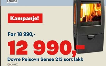 Maxbo Dovre Peisovn Sense 213 sort lakk tilbud